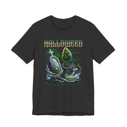 Halloweed, Haunted Herb, Unisex Jersey Short Sleeve Tee