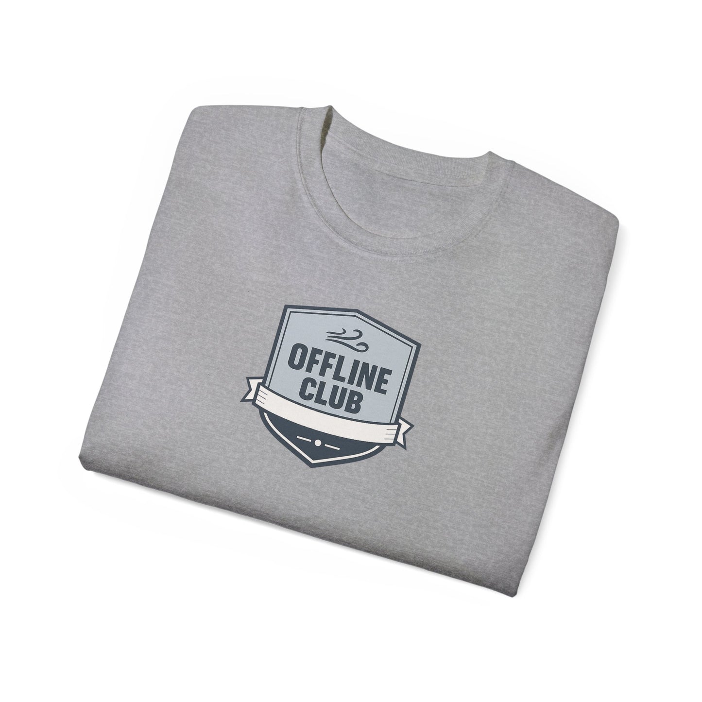 Offline Club Cotton Tee — Vintage Badge Graphic T-shirt