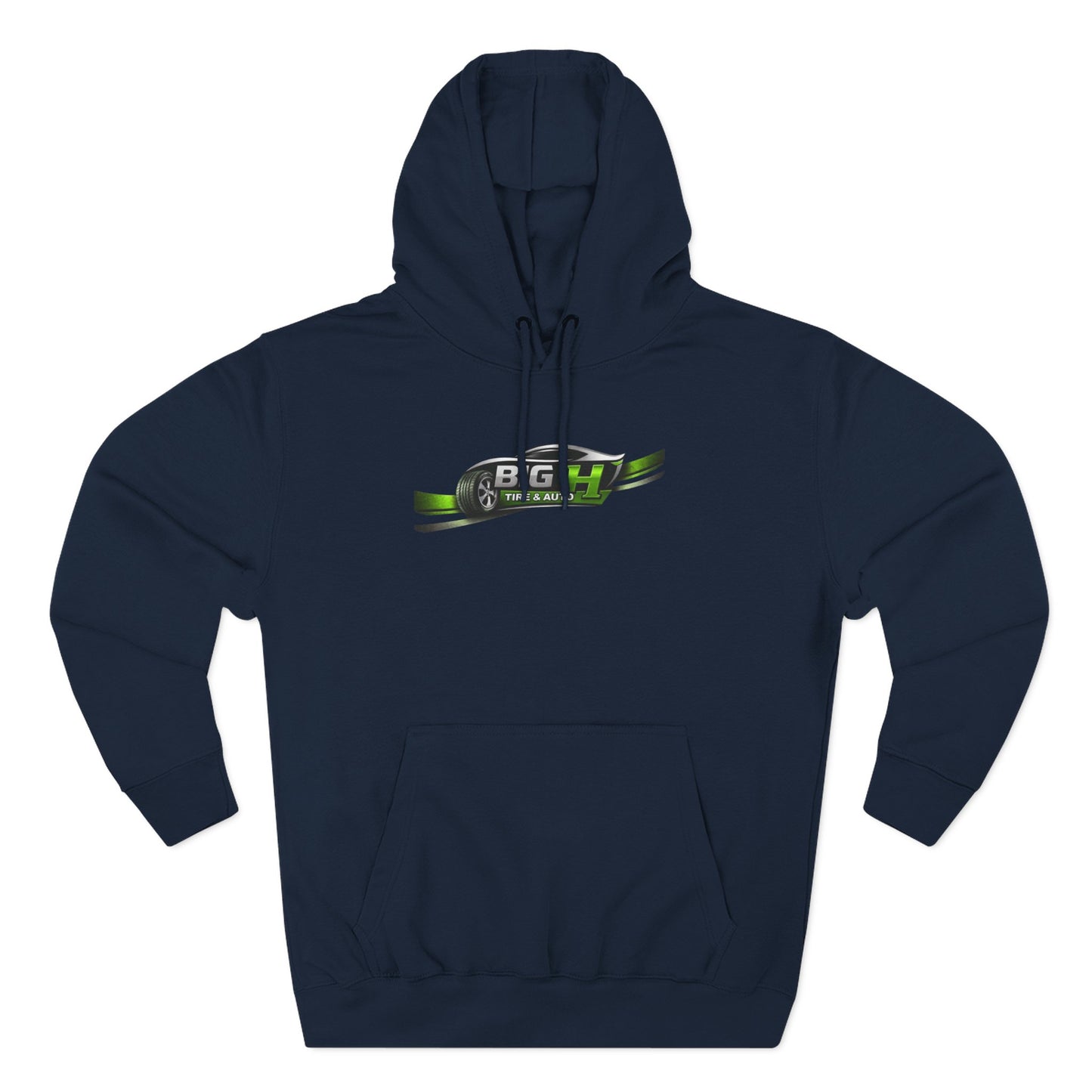 Mechanic Big H, Three-Panel Fleece Hoodie