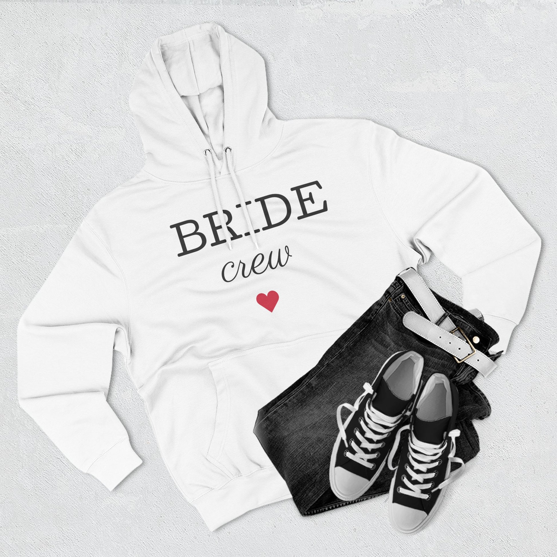 Bride Crew, Three-Panel Fleece Hoodie - Psychonaut Swag