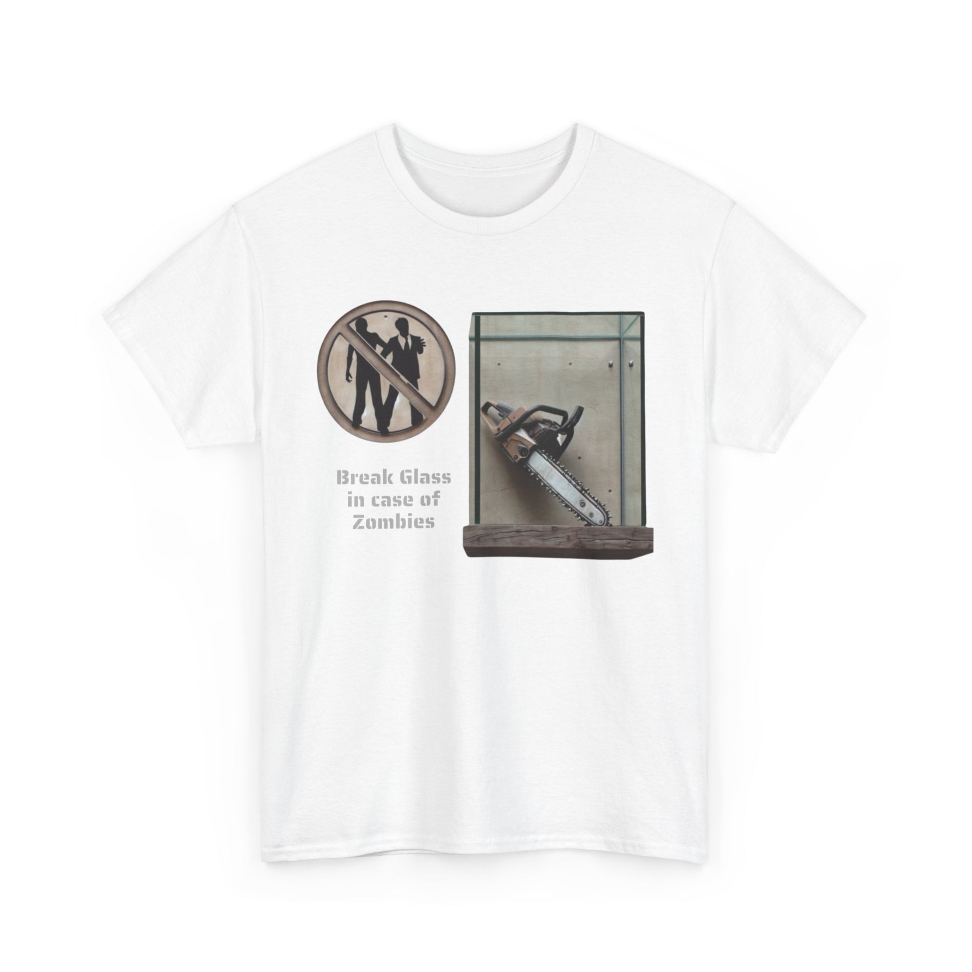 Break Glass, In Case Of Zombies, Unisex Heavy Cotton Tee - Psychonaut Swag