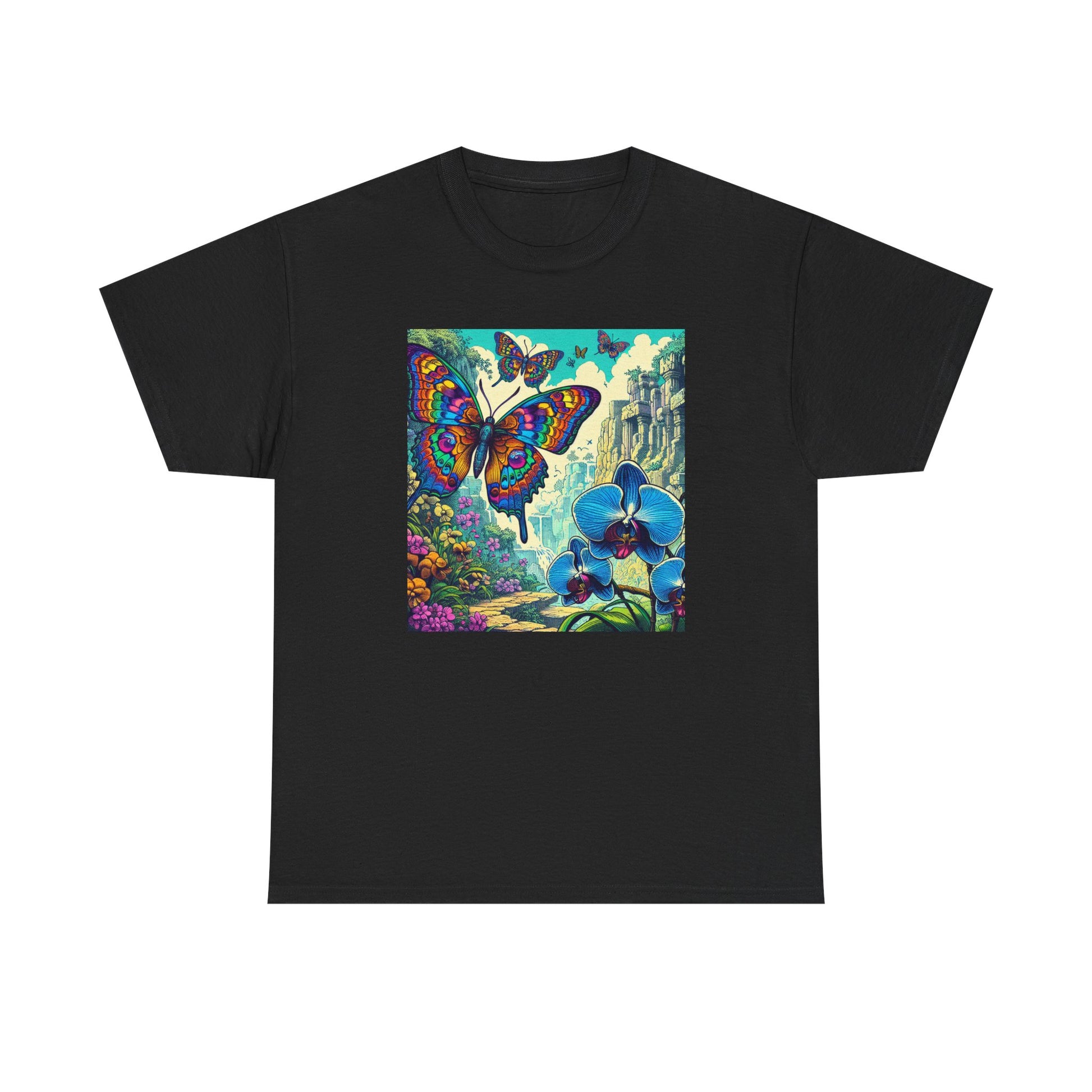 Butterfly Orchid, Unisex Heavy Cotton Tee - Psychonaut Swag