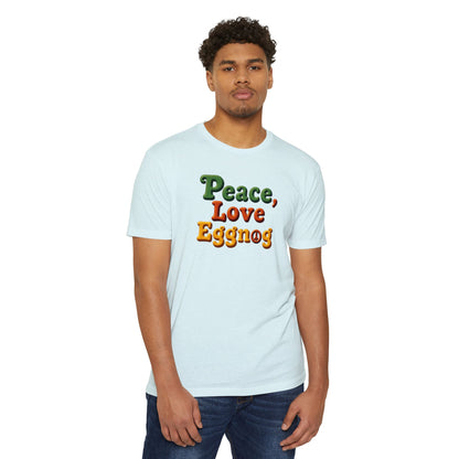 Peace, Love, Eggnog Holiday T-Shirt