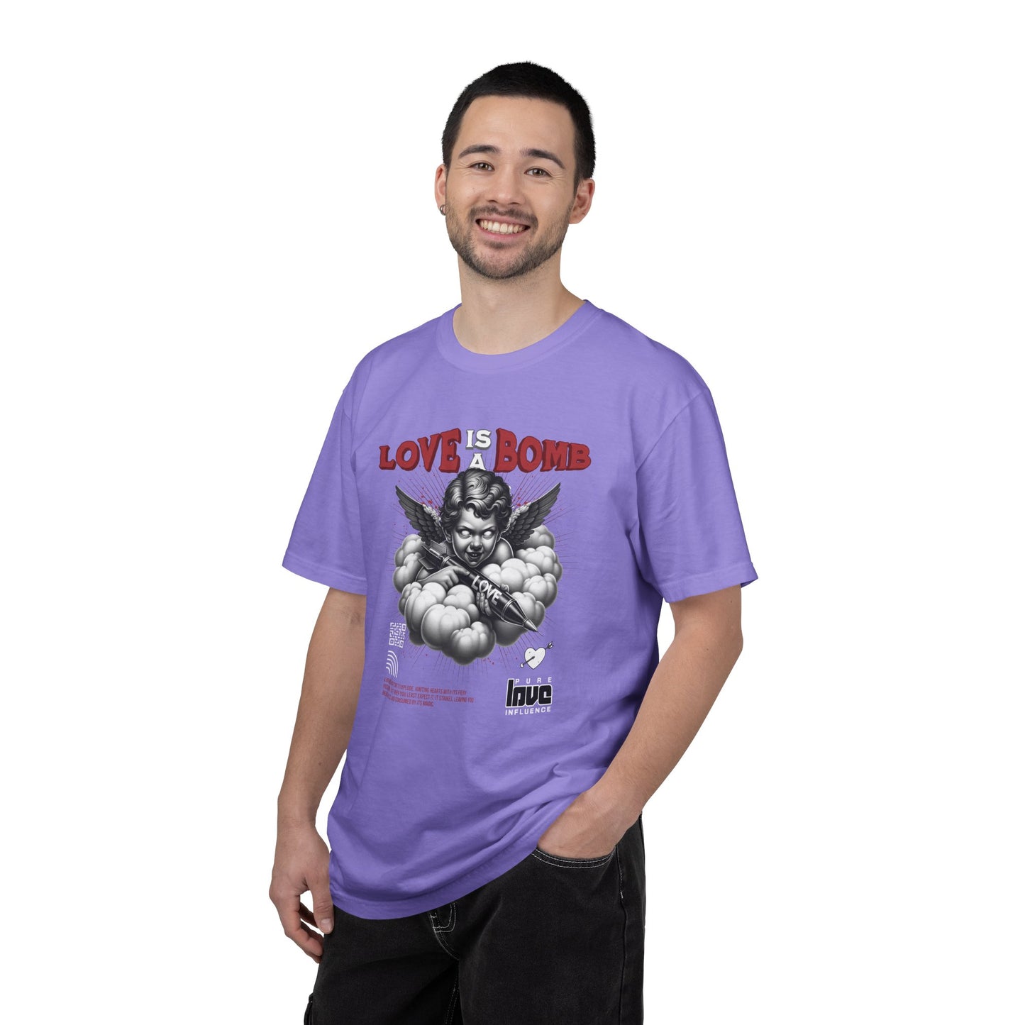 Love Is a Bomb T-Shirt — Vintage Cherub Graphic Tee