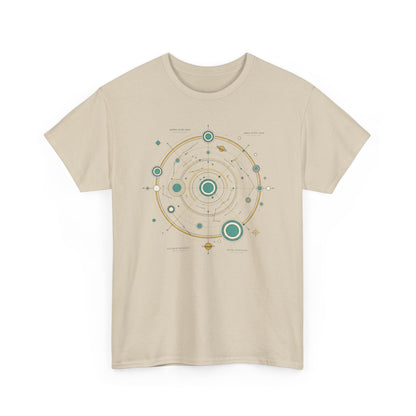 Solar System Minimalist T‑Shirt — Celestial Orbit Graphic Tee
