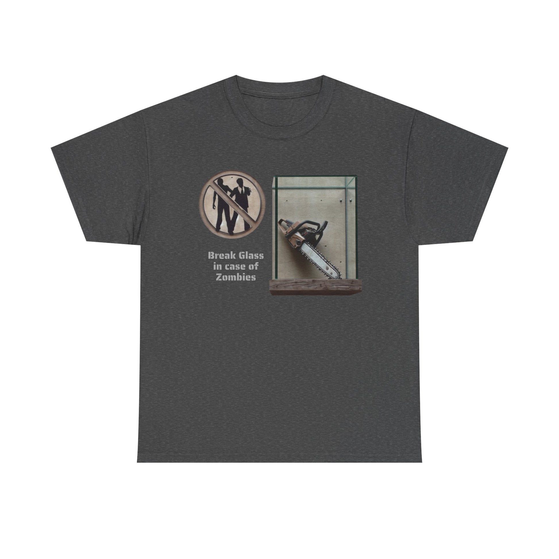 Break Glass, In Case Of Zombies, Unisex Heavy Cotton Tee - Psychonaut Swag