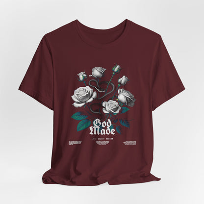 Rose and Snake Graphic Tee – Gothic Floral Vintage Shirt
