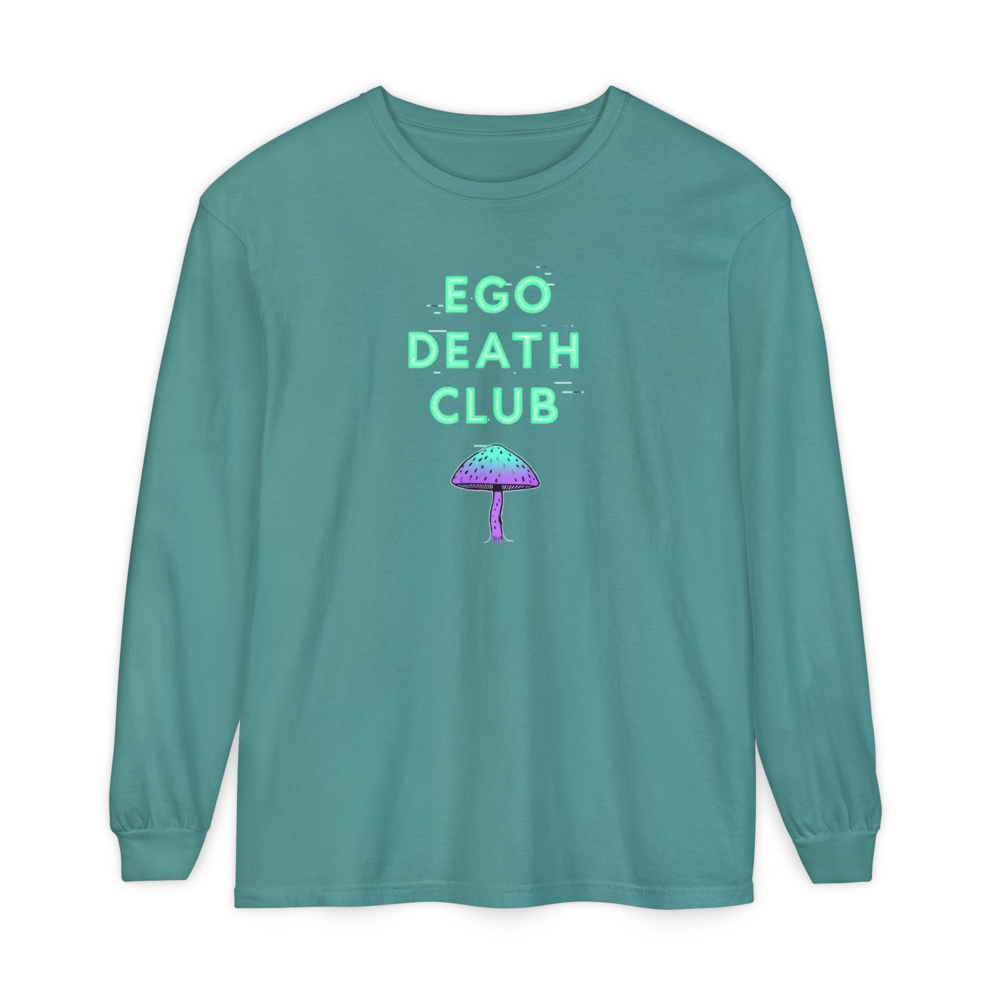 Ego Death Club Long Sleeve T-Shirt, Unisex Tee, Casual Wear, Gift for Friends, Trendy Fashion - Psychonaut Swag