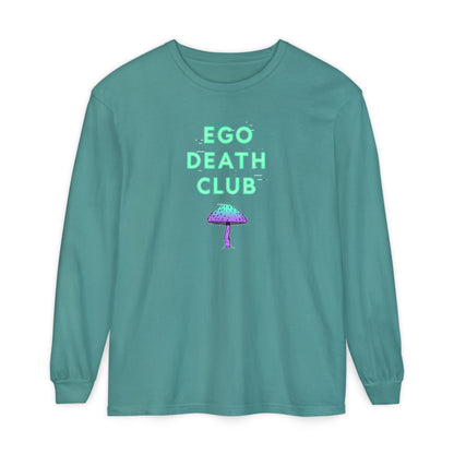 Ego Death Club Long Sleeve T-Shirt, Unisex Tee, Casual Wear, Gift for Friends, Trendy Fashion - Psychonaut Swag