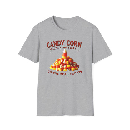 Candy Corn Is Just a Gateway T-Shirt — Funny Halloween Candy Tee