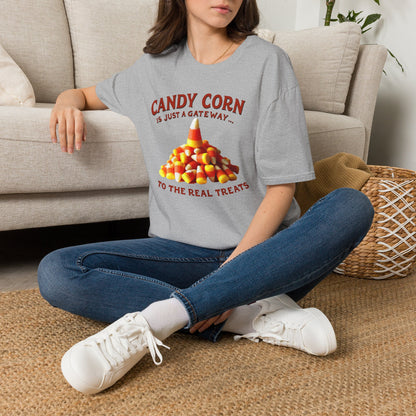 Candy Corn Is Just a Gateway T-Shirt — Funny Halloween Candy Tee