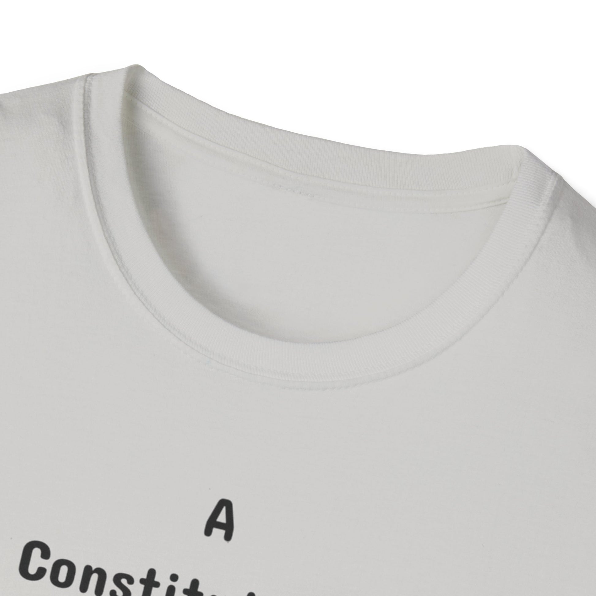 Constitutional Crisis of Fraud, Unisex Softstyle T-Shirt - Psychonaut Swag