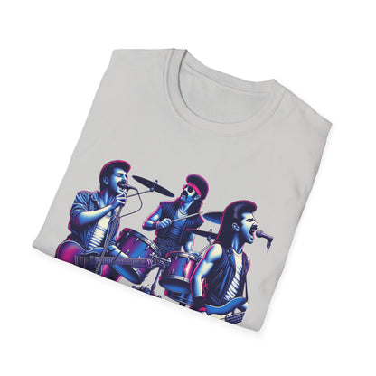 The Kentucky Waterfall, Retro Music Band Unisex Softstyle T-Shirt - Perfect for Concerts and Festivals - Psychonaut Swag