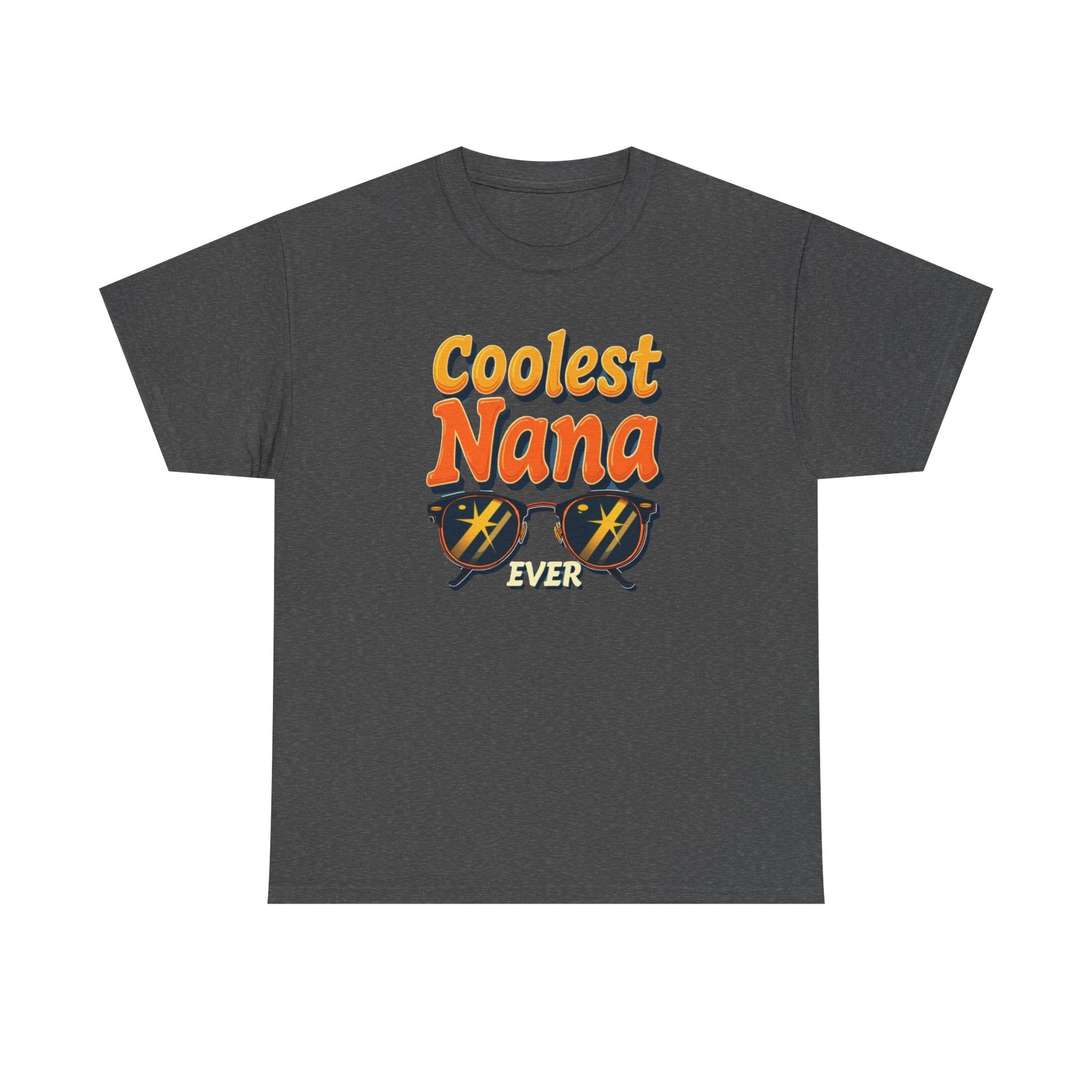 Coolest Nana Ever Unisex Heavy Cotton Tee | Perfect Gift for Grandmothers, Birthday, Mother's Day, Gifts for Her, Family Reunion - Psychonaut Swag