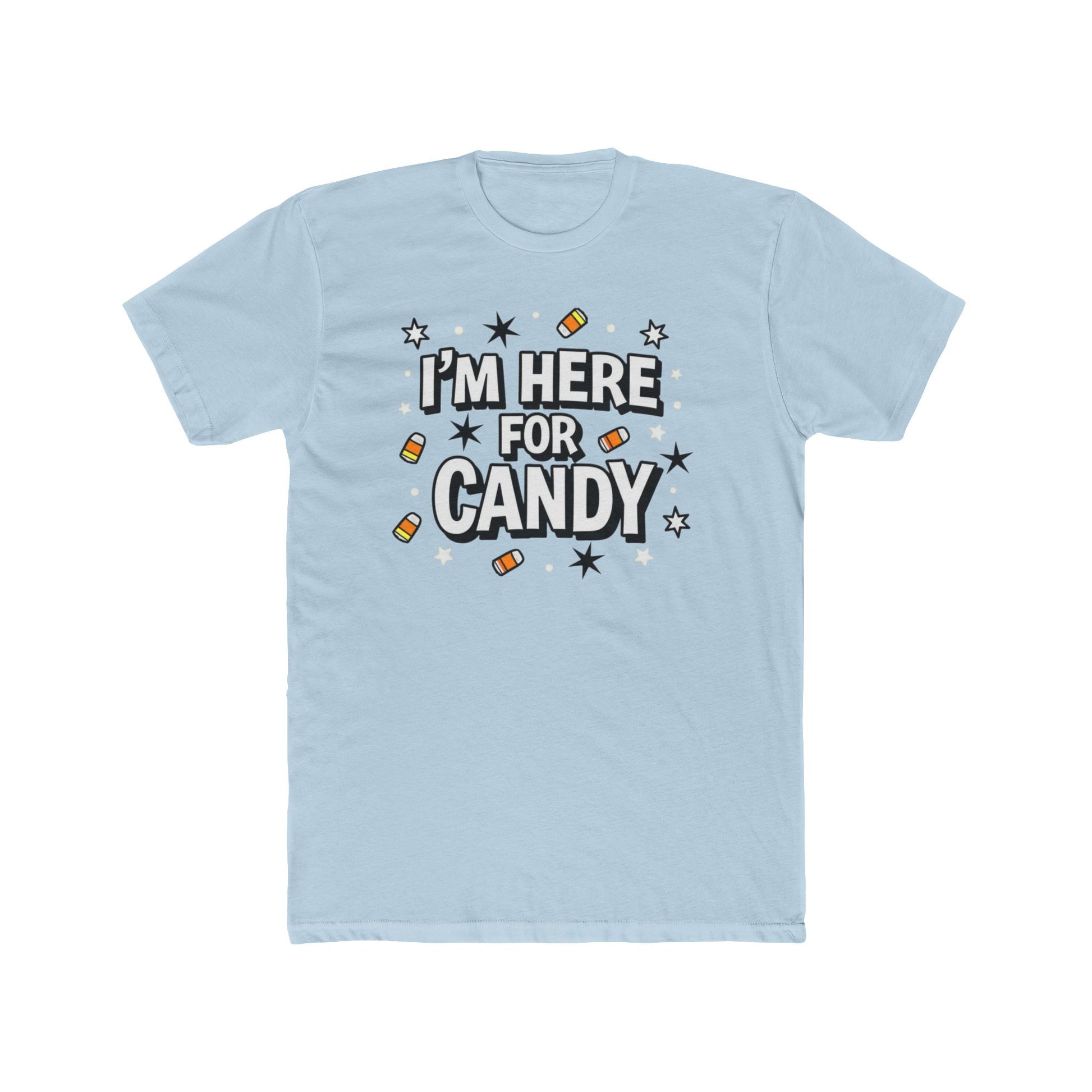 Fun Halloween Tee, I'm Here for Candy Unisex T-Shirt, Seasonal Fashion, Gift for Candy Lovers, Halloween Costume, Trick or Treat Shirt - Psychonaut Swag