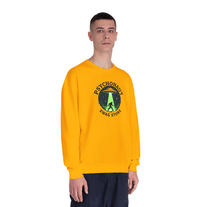 Psychonaut Swag Crewneck Sweatshirt – UFO Abduction Graphic Pullover