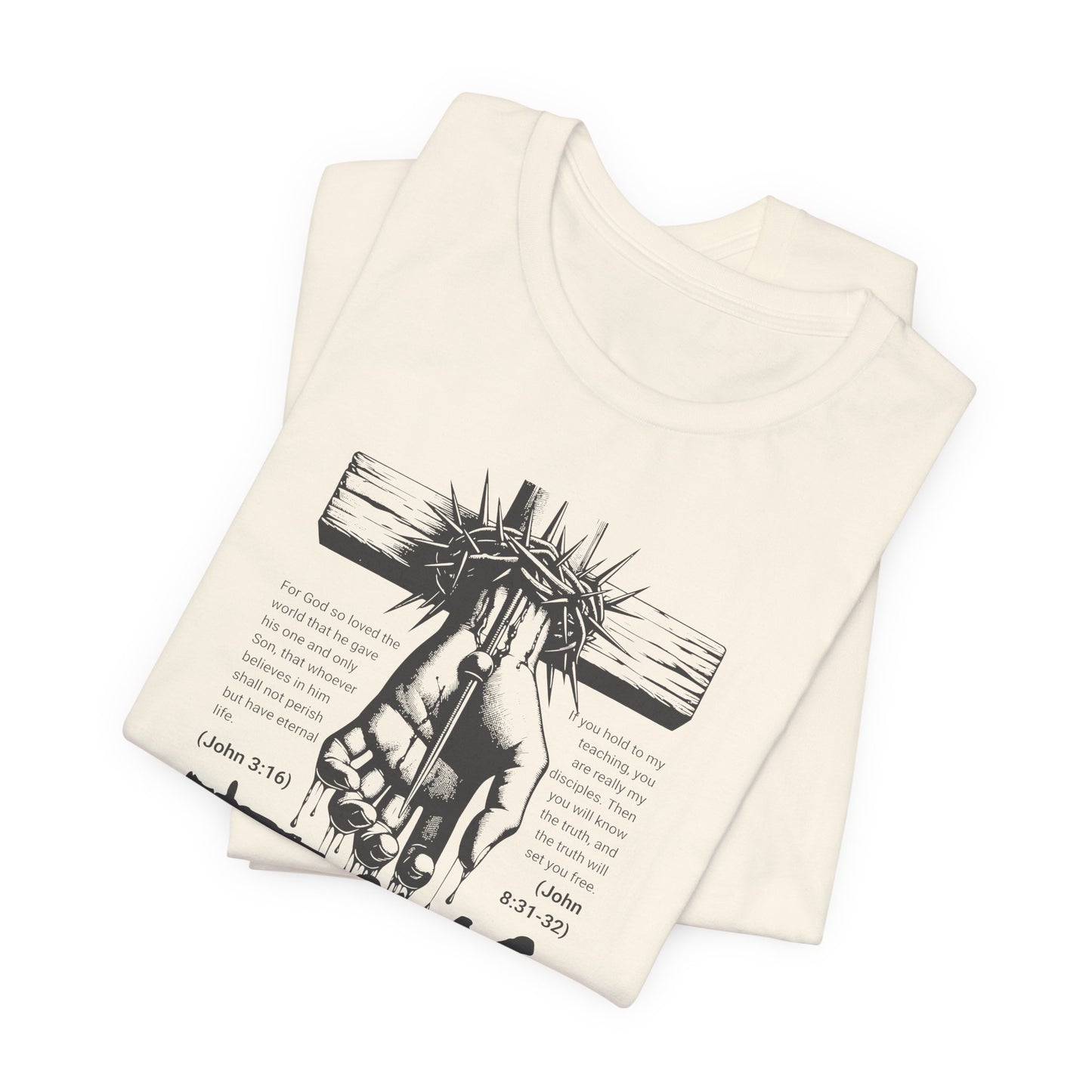 Jesus Forgive Cross T-Shirt — Christian Faith Tee