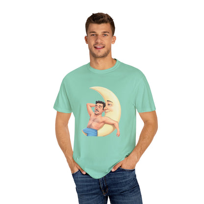Spark got me to the Moon, Unisex Garment-Dyed T-shirt - Psychonaut Swag