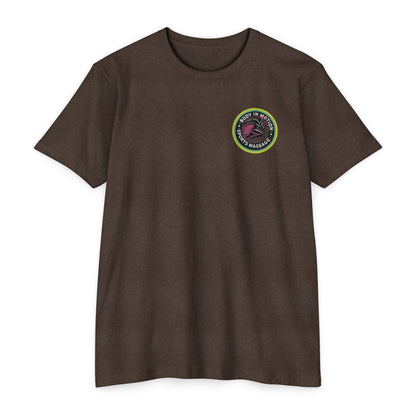 Sports Massage, Retro Camper Badge T-Shirt — Vintage RV Travel Logo Tee