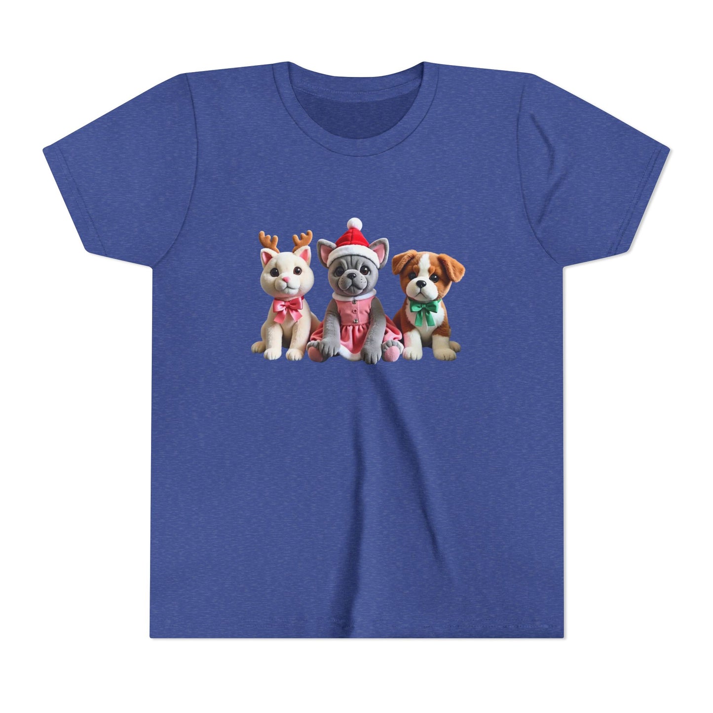 Kids Christmas Puppy Tee — Cute Festive Dogs in Santa Hats