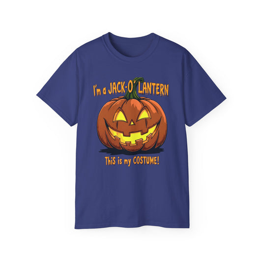 Halloween Jack-O'-Lantern Unisex Tee, Funny Costume Shirt, Spooky Festive Apparel, Halloween Party Gift, October Celebration Outfit