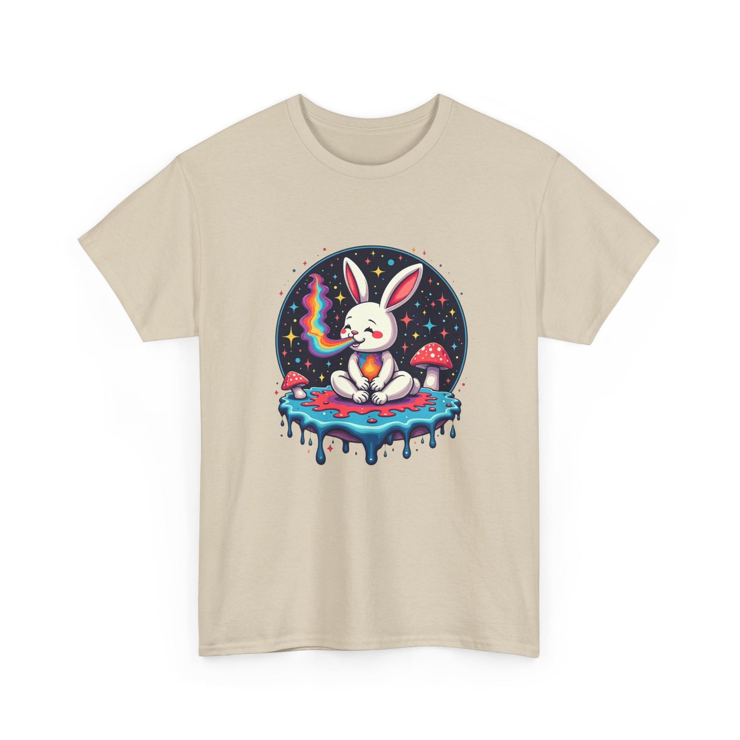 Mystical Bunny Tee — Cute Meditating Rabbit Graphic T-Shirt