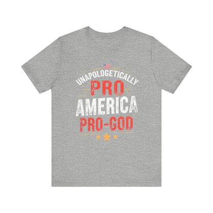 Pro-America Pro-God Tee - Patriotic Jersey T-Shirt - Psychonaut Swag