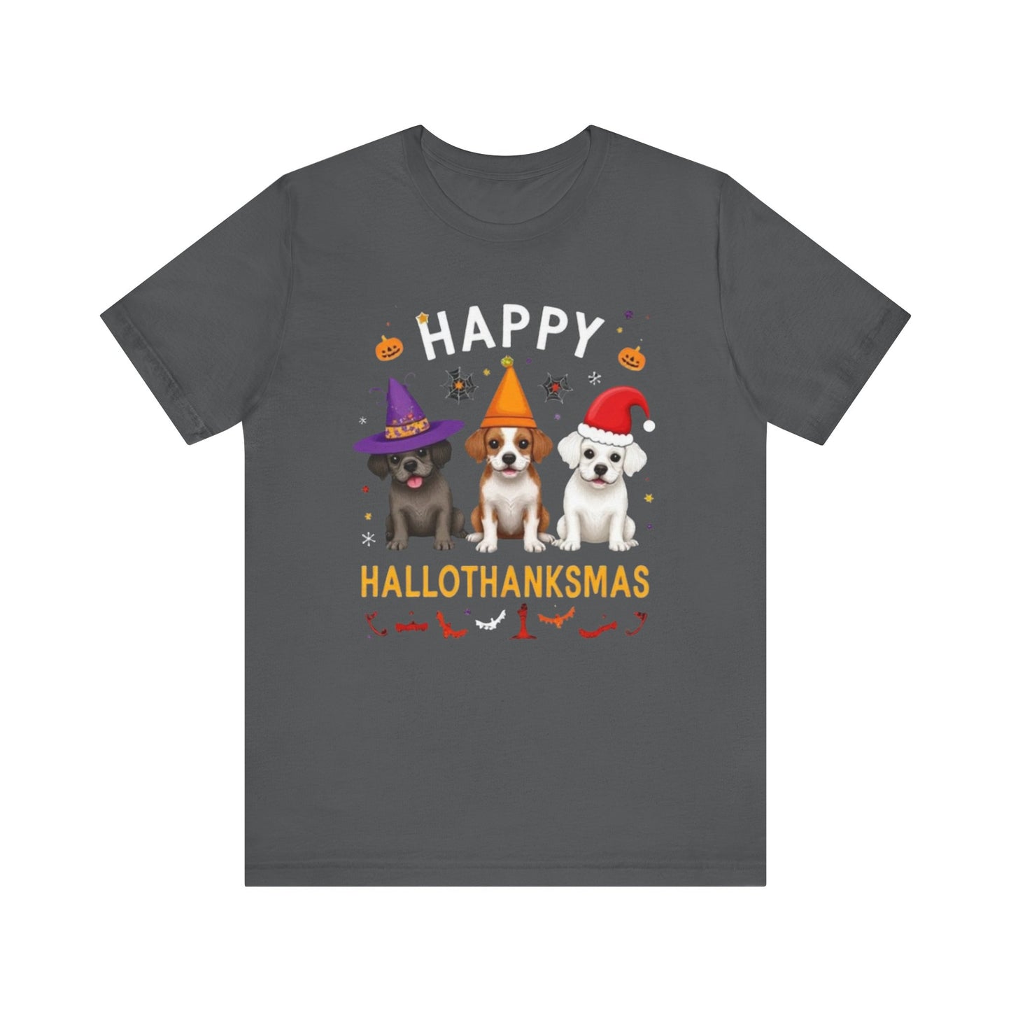 Holiday Trifecta tee, Funny Halloween T-Shirt for Parties, Unisex Short Sleeve Tee, Spooky Holiday Apparel, Gift for Halloween Lovers