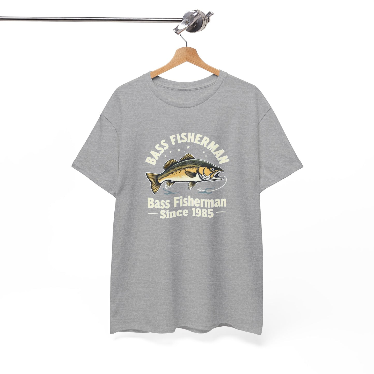 Bass Fisherman T-Shirt – "Bass Fisherman Since 1985" Vintage Fishing Tee