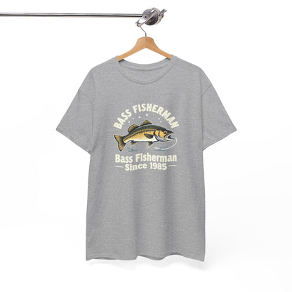 Bass Fisherman T-Shirt – "Bass Fisherman Since 1985" Vintage Fishing Tee