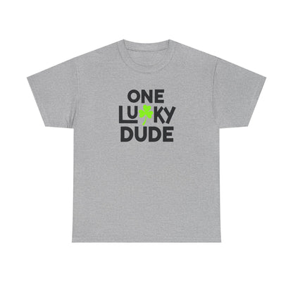 One Lucky Dude Tee – St. Patrick’s Day Kids/Youth Shirt with Shamrock Graphic