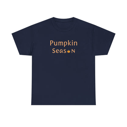Pumpkin Season Unisex Heavy Cotton Tee, Fall Apparel, Halloween Shirt, Thanksgiving Tee, Cozy Autumn Fashion, Seasonal Wear