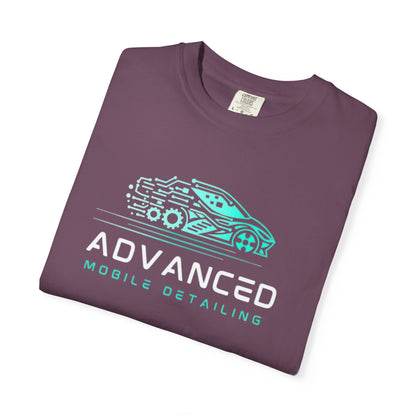 Advanced Mobile, Garment Dyed, T-Shirt, Unisex Graphic Tee, Casual Streetwear, Perfect Gift for Car Lovers, Vintage Style Merch, Everyday Wear