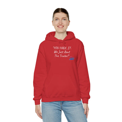 Kentuckiana Small biz swag, Trailer Rental Hoodie for Road Trips, Gifts for Adventure Lovers, Unique Hoodie for Renters, Travel Gear, Funny Sweatshirt