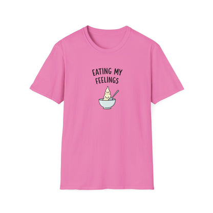 Eating My Feelings - Cute Casual Wear, Gift for Food Lovers, Funny Tee for Self-Care Days, Fun Summer [...] - Psychonaut Swag