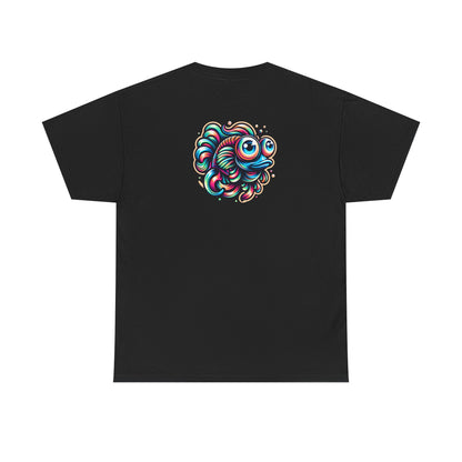 Psychedelic Fish Graphic Unisex Heavy Cotton Tee - Fun & Vibrant Apparel - Psychonaut Swag