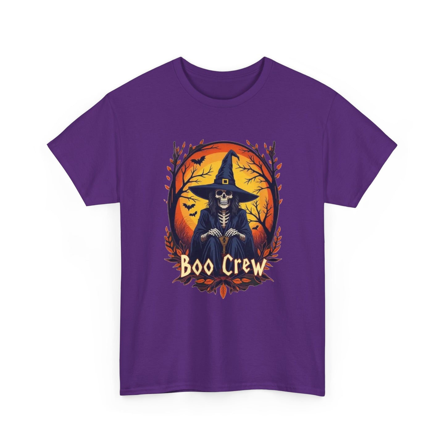 Boo Crew Halloween T-Shirt — Witch Skeleton Spooky Graphic Tee