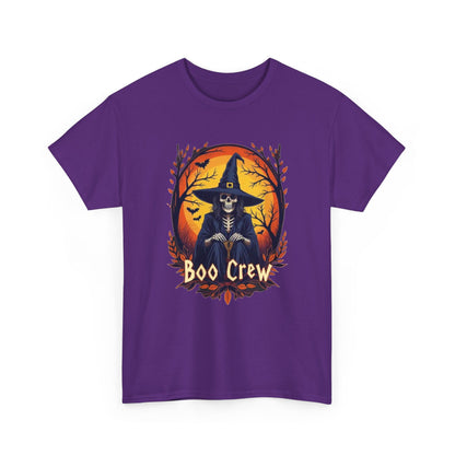 Boo Crew Halloween T-Shirt — Witch Skeleton Spooky Graphic Tee