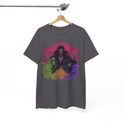Mystic Vampire Trio T-Shirt — Gothic Rainbow Horror Art Tee