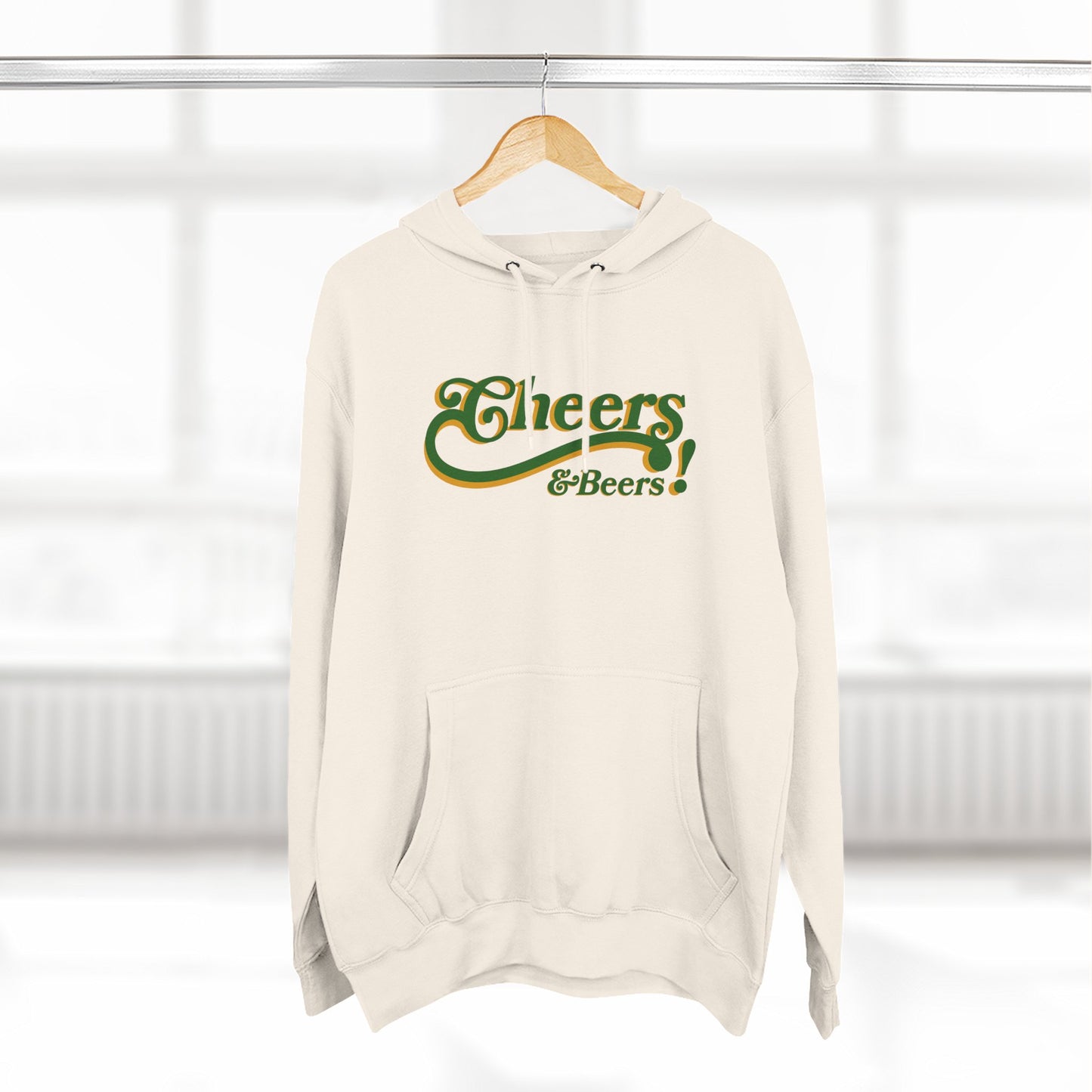 Cheers & Beers Hoodie — Retro Script St. Patrick’s Day Sweatshirt