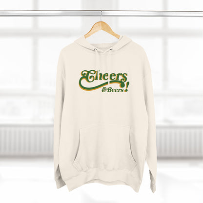 Cheers & Beers Hoodie — Retro Script St. Patrick’s Day Sweatshirt
