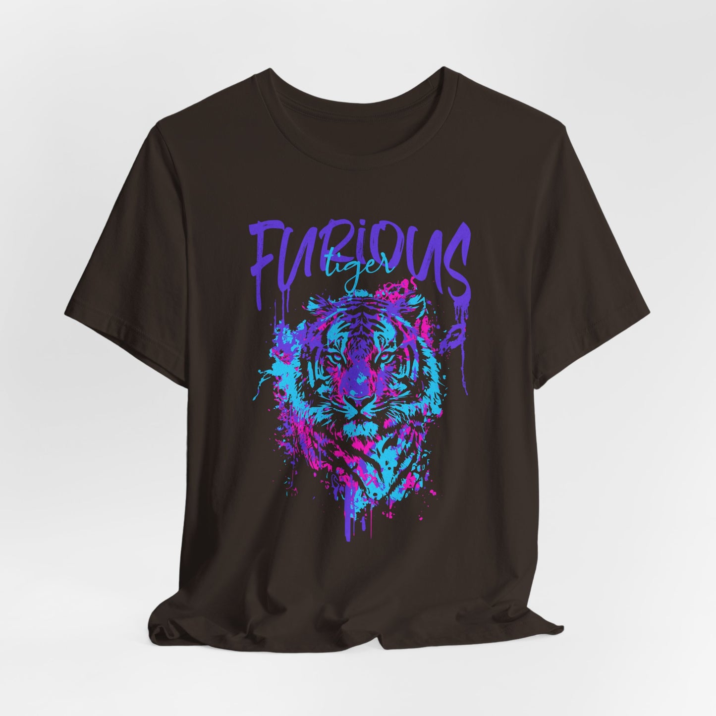 Furious Tiger, Unisex Jersey Short Sleeve Tee