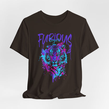 Furious Tiger, Unisex Jersey Short Sleeve Tee