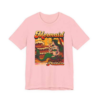 Mermaid Paradise Tee — Retro Vintage Beach Graphic T-Shirt