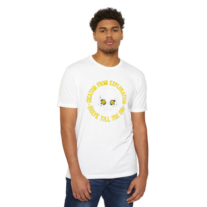 Skull Exploration T-Shirt | Unisex Tee for Adventurers, Fun Graphic Tee, Unique Gift for Explorers, Perfect for Casual Days, Evolution Theme