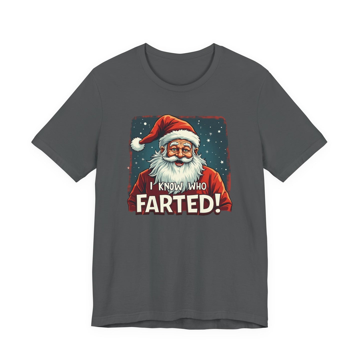 Funny Christmas T-Shirt – Vintage Santa "I Know Who Farted!" Holiday Tee