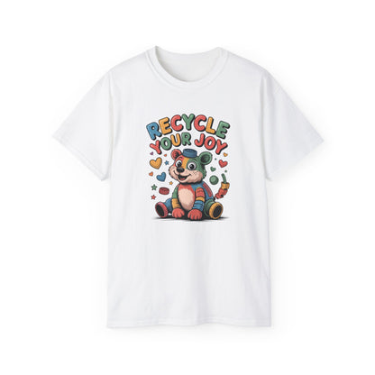 Recycle Your Joy Panda Tee — Cute Eco-Friendly Positive Message T-Shirt