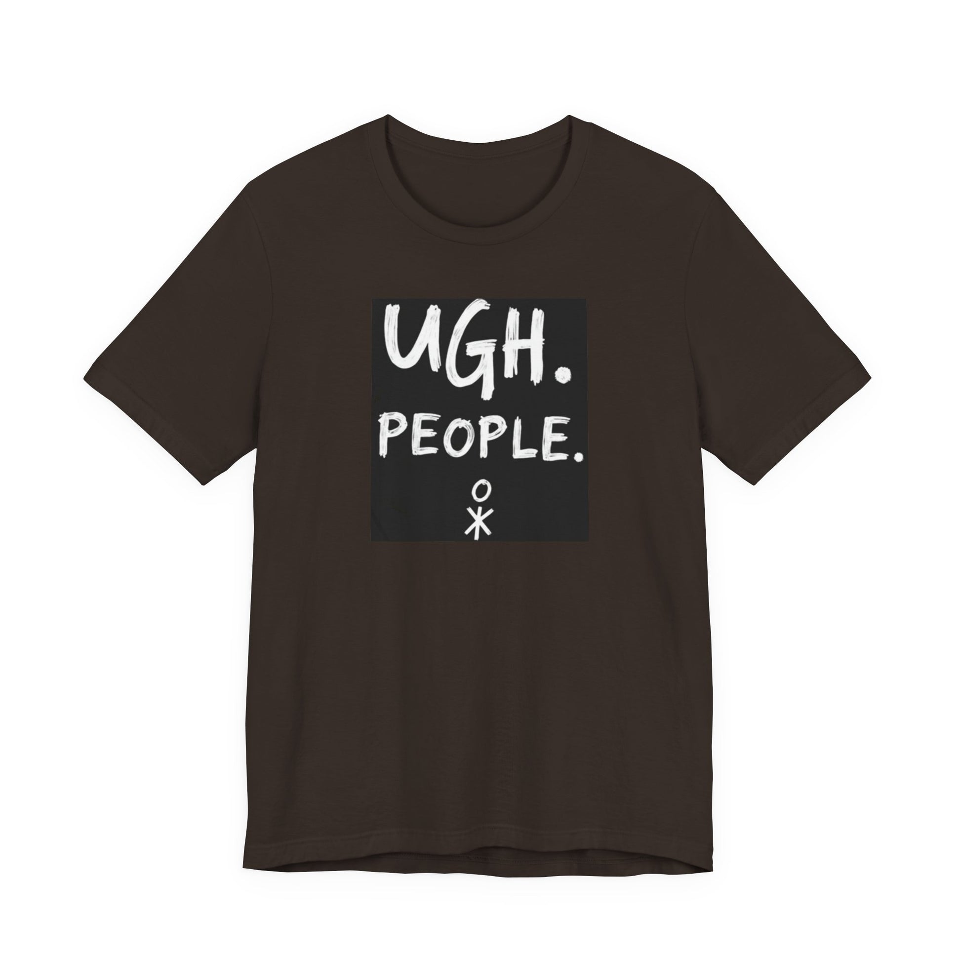 Frustration Level: UGH. PEOPLE. Unisex Tee, Funny Graphic T-Shirt, Gift for Introverts, Casual Wear, Everyday Humor - Psychonaut Swag