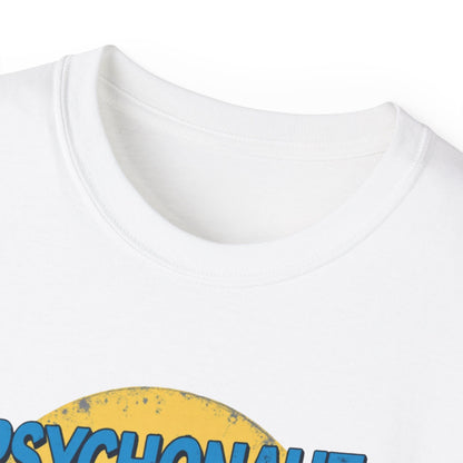 Psychonaut Evolution of Man Sunset, Unisex Tee, Retro Graphic T-Shirt, Music Festival Attire, Gift for Gamers, Casual Streetwear