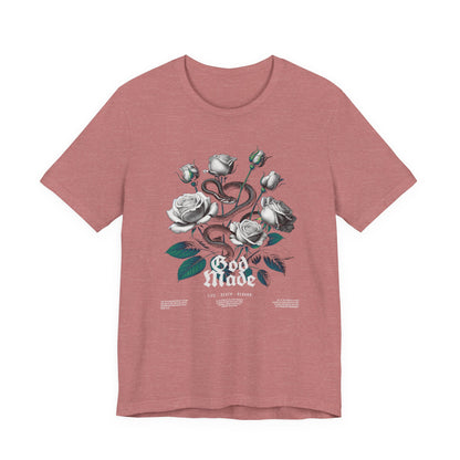 Rose and Snake Graphic Tee – Gothic Floral Vintage Shirt